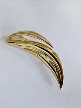 Vintage M. Jent Gold Brooch